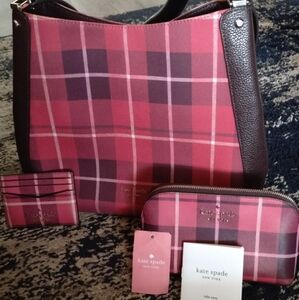 Kate Spade pink plaid collection